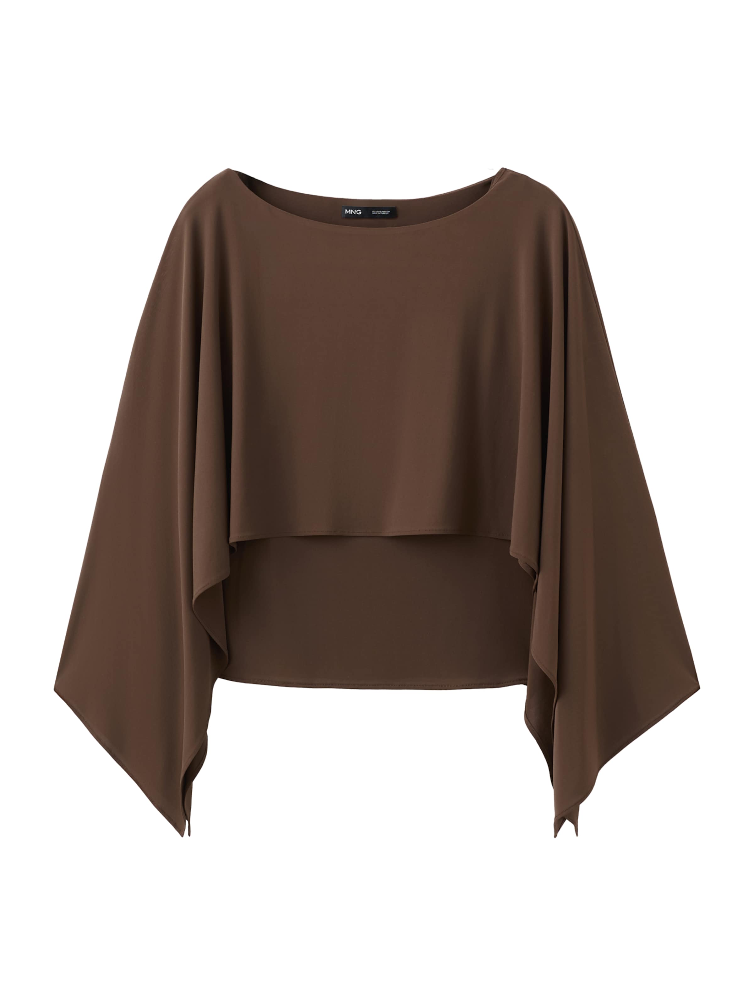 MANGO Bluse 'LINA' in Braun: Vorderseite