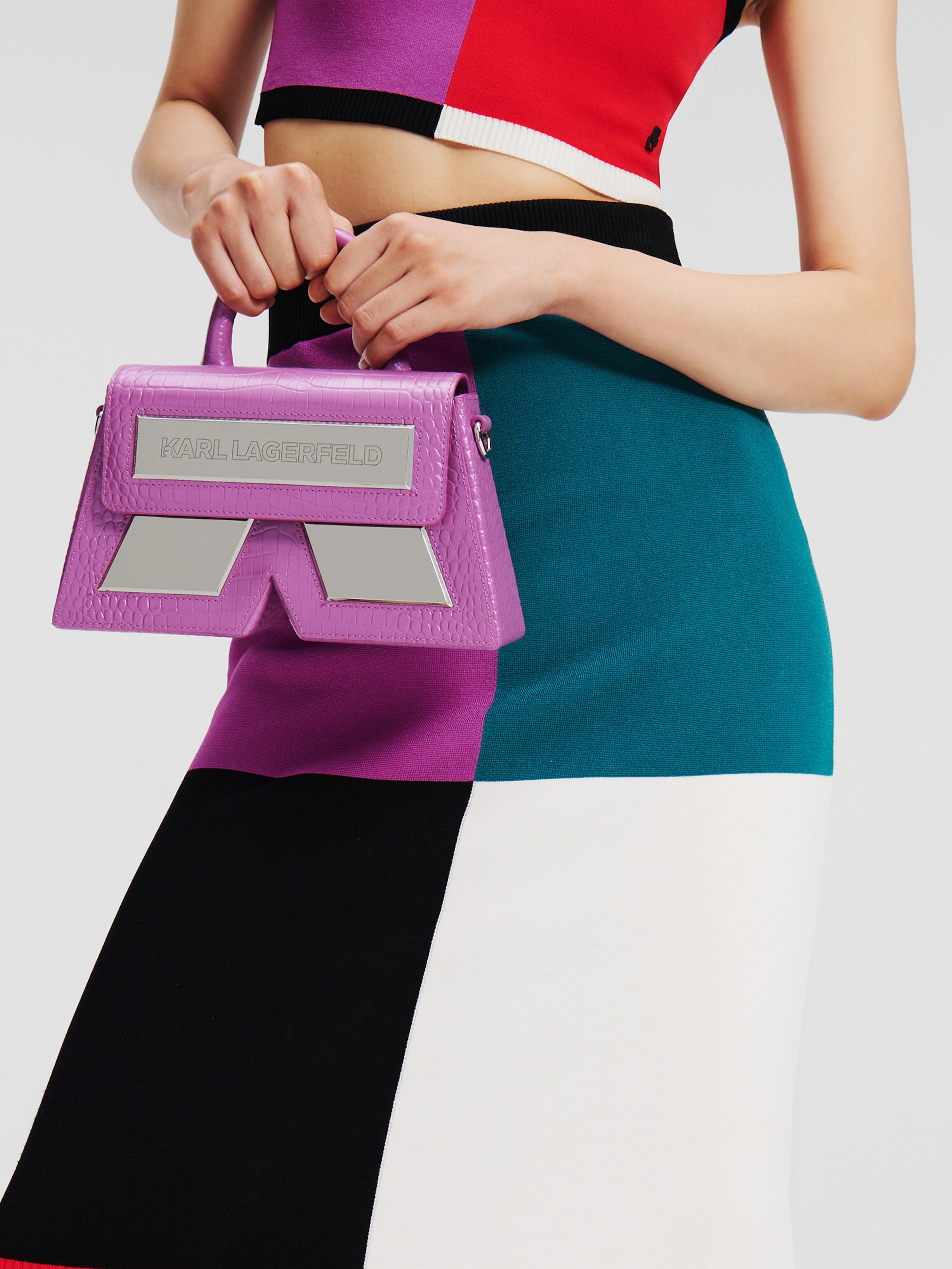 Karl Lagerfeld Crossbody bag IKON in Mauve ABOUT YOU