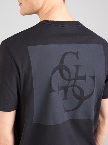 GUESS Футболка 'QUATTRO' в Черный