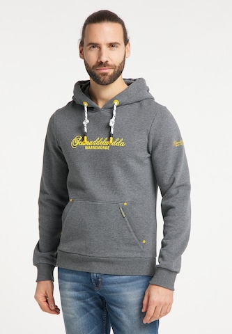 Schmuddelwedda Sweatshirt in Grijs: voorkant