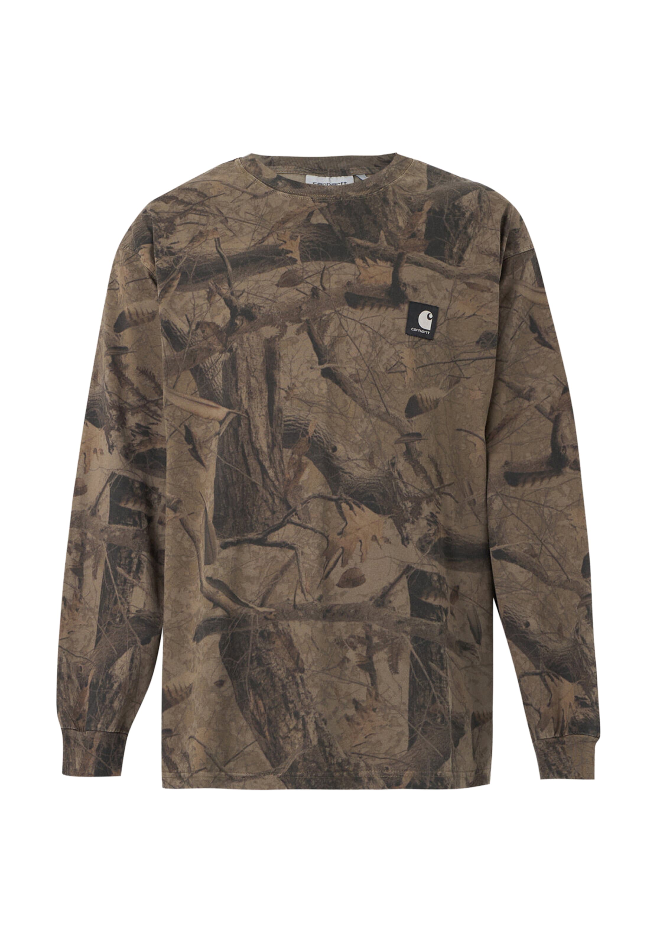Carhartt WIP Paita 'Feather Tree' värissä ruskea: etupuoli