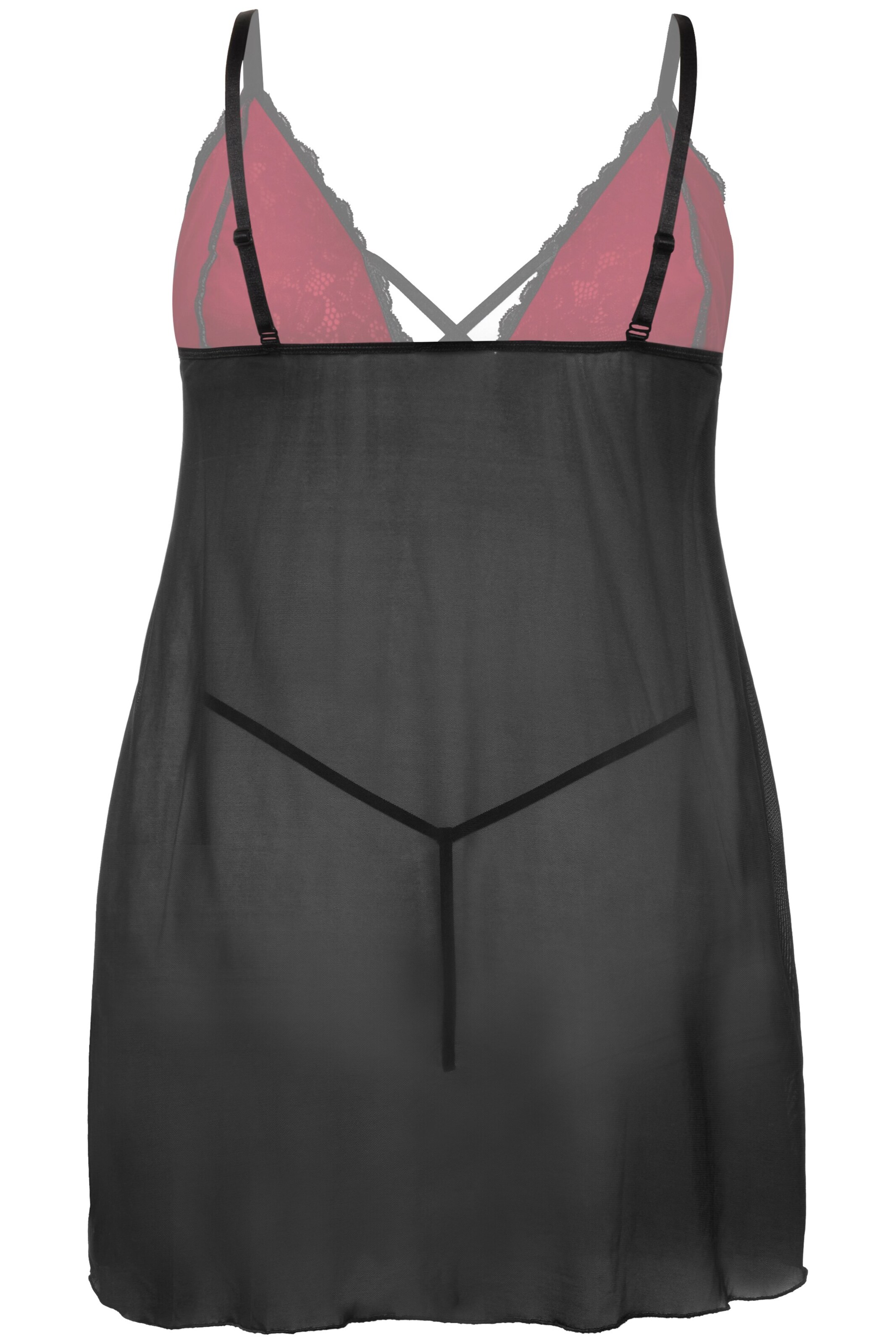 Ulla Popken Negligé in Zwart