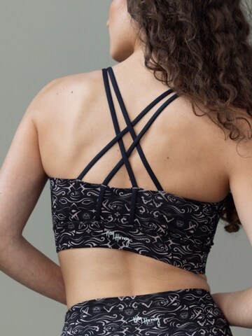Bustier Soutien-gorge de sport 'Criss Cross' Hey Honey en gris