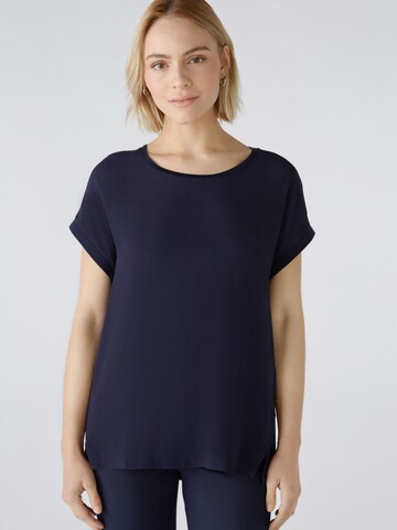 OUI Blouse 'AYANO' in Blauw: voorkant