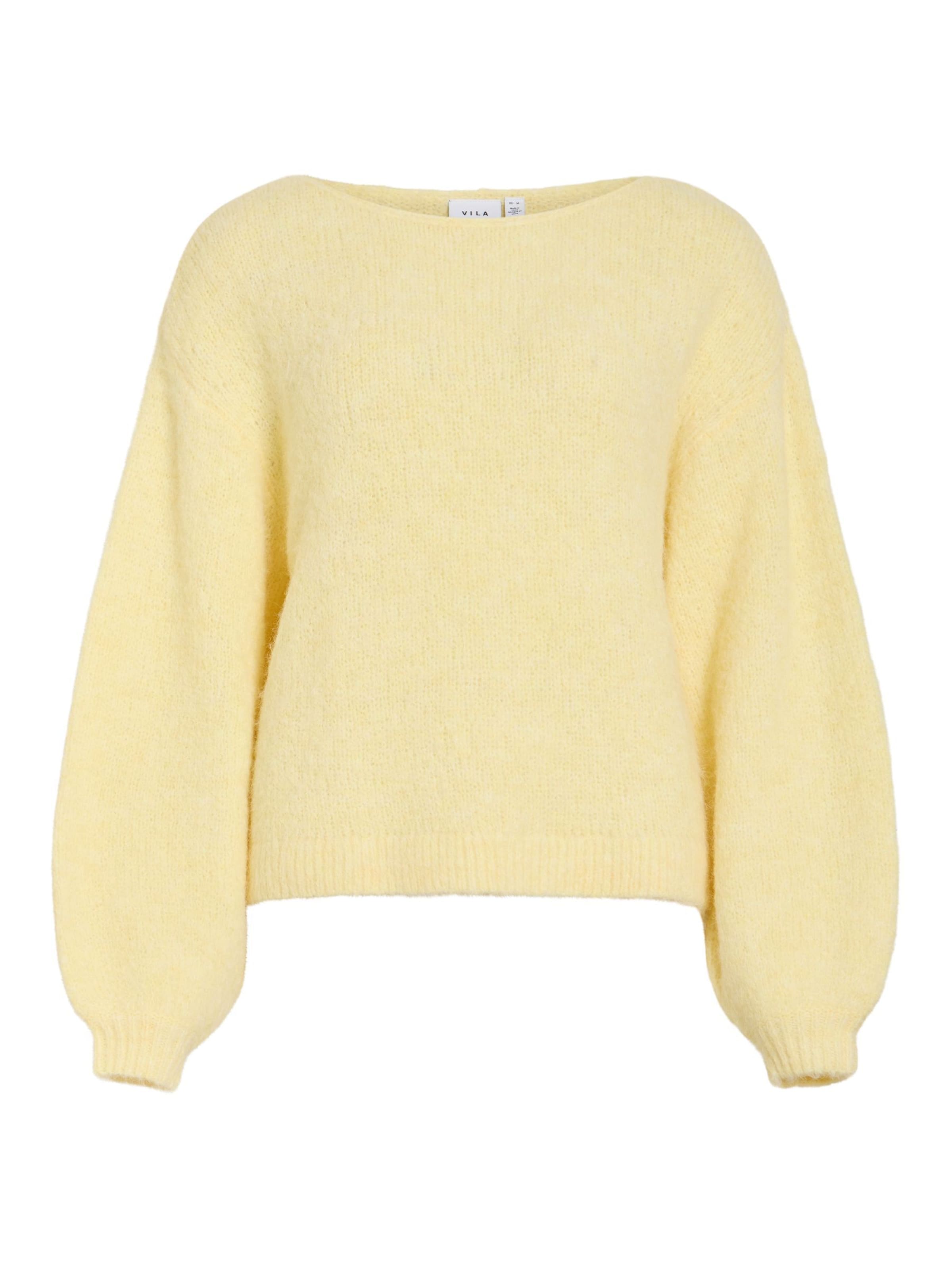 VILA Sweater 'VIMARLEY' in Pastel yellow, Item view