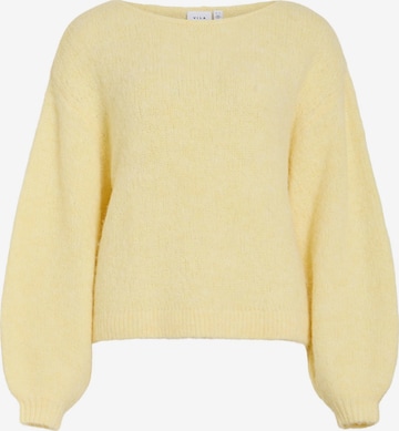 Pull-over 'VIMARLEY' VILA en jaune : devant