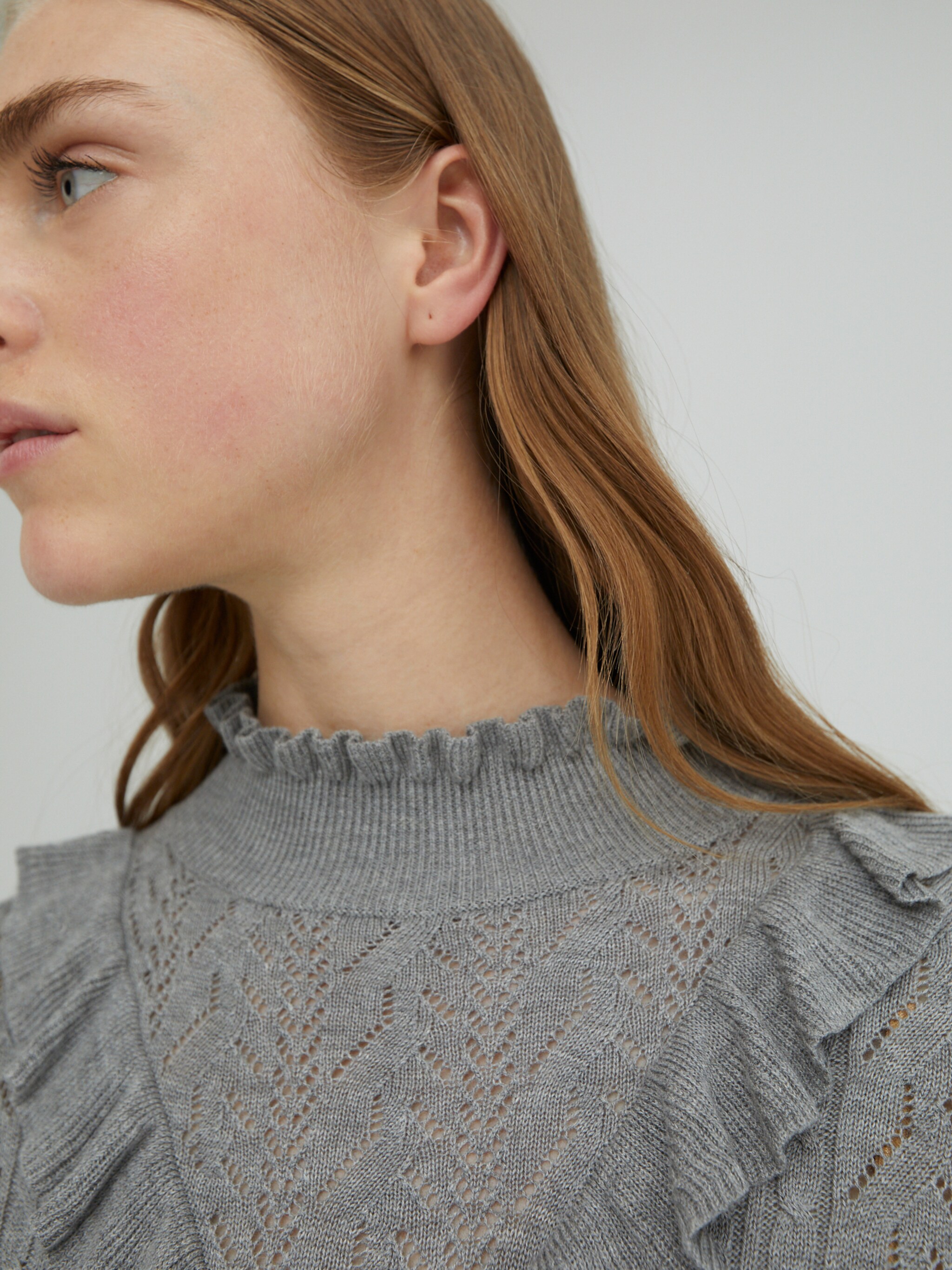 EDITED Produits Pull-over 'Elka' gris chiné