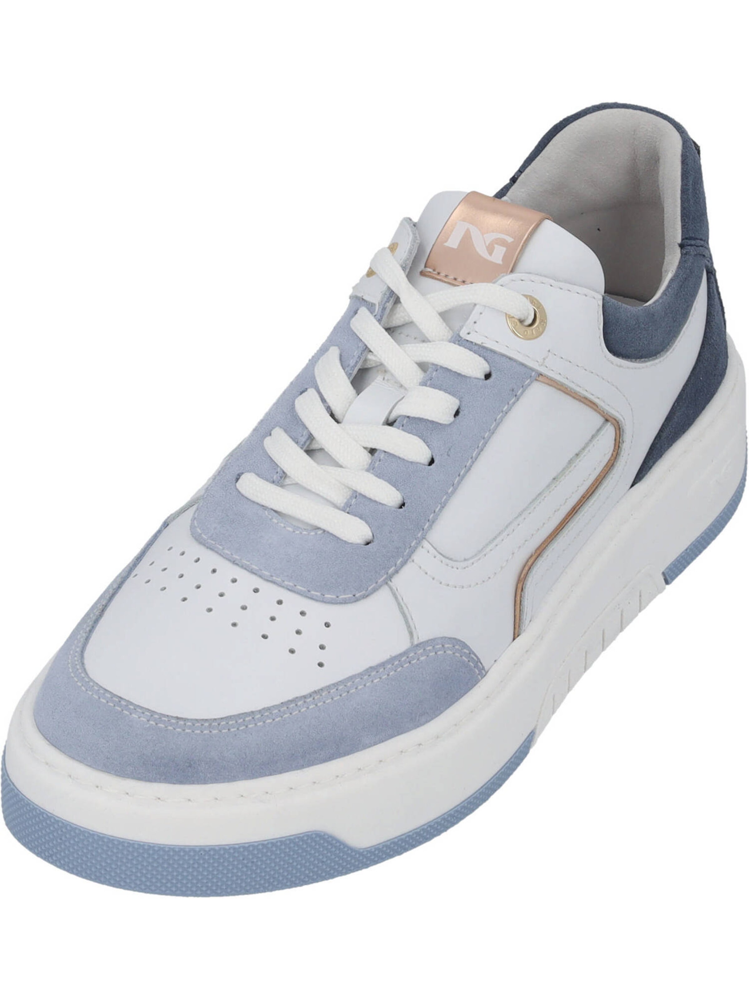 Baskets basses Nero Giardini en blanc : devant