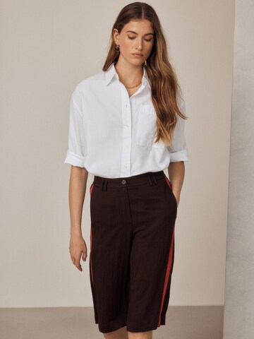 Wide Leg Pantalon 'Smart' Next en marron
