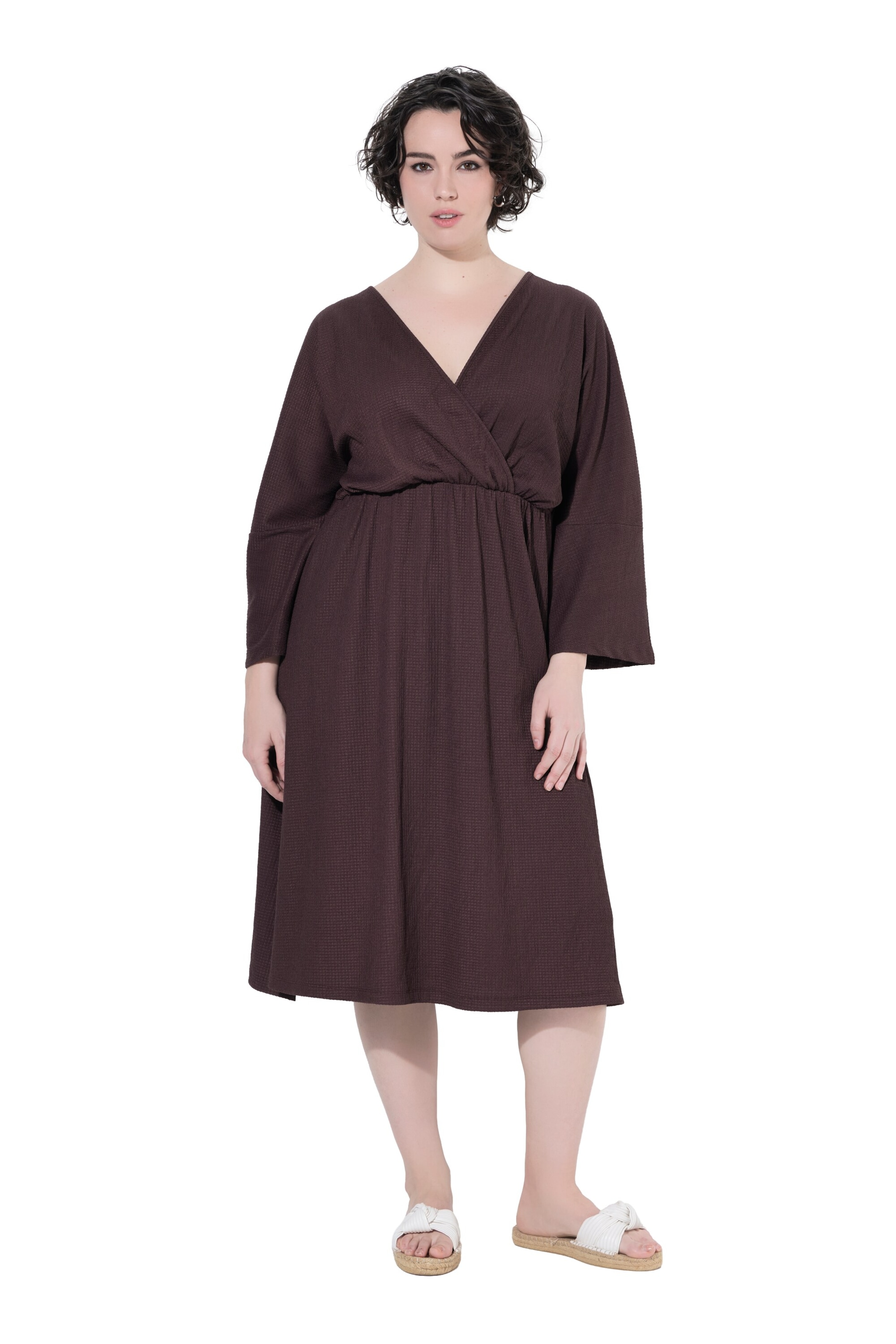 Ulla Popken Kleid in Braun: Vorderseite