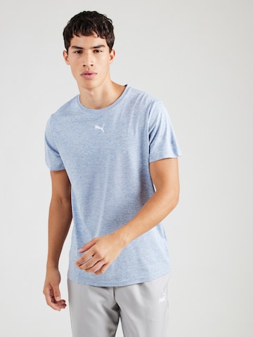 PUMA Funkcionalna majica 'TAD ESSENTIALS' | modra barva: sprednja stran