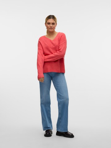 VERO MODA Свитер 'VMLEFILE' в Красный