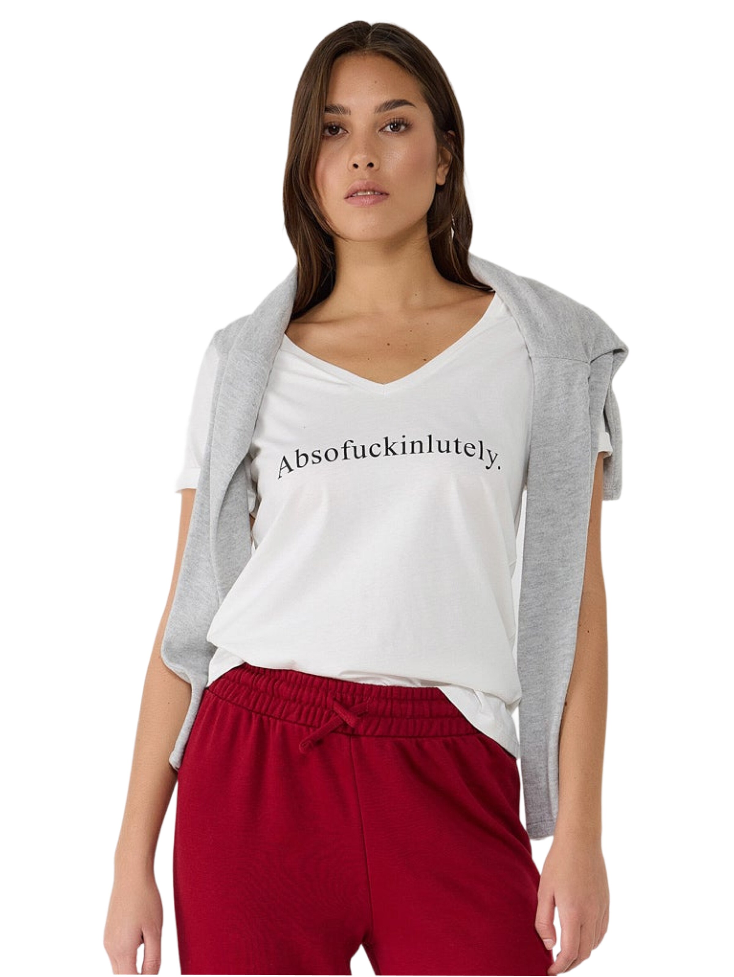 No Matter What Shirt in Wit: voorkant