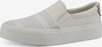 TAMARIS - Zapatillas sin cordones en blanco: frente