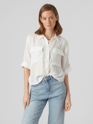 VERO MODA Blouse in Wit: voorkant