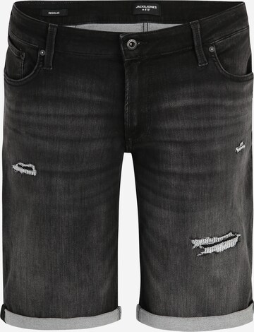 Jack & Jones Plus Regular Jeans in Black: front