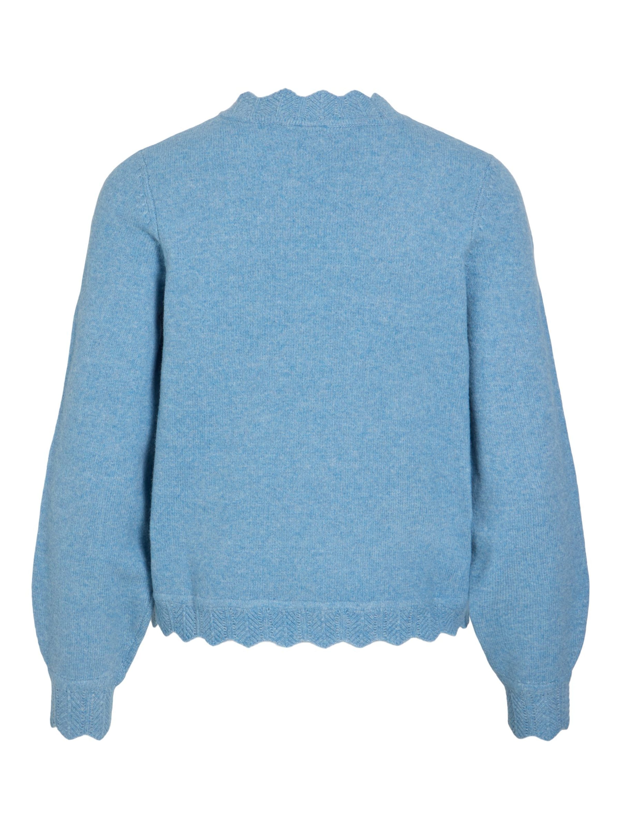 VILA Pullover 'VINIKOLINA' in Blau