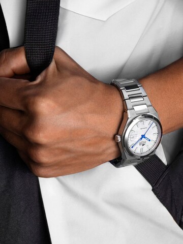 Lotus Analoog horloge in Zilver