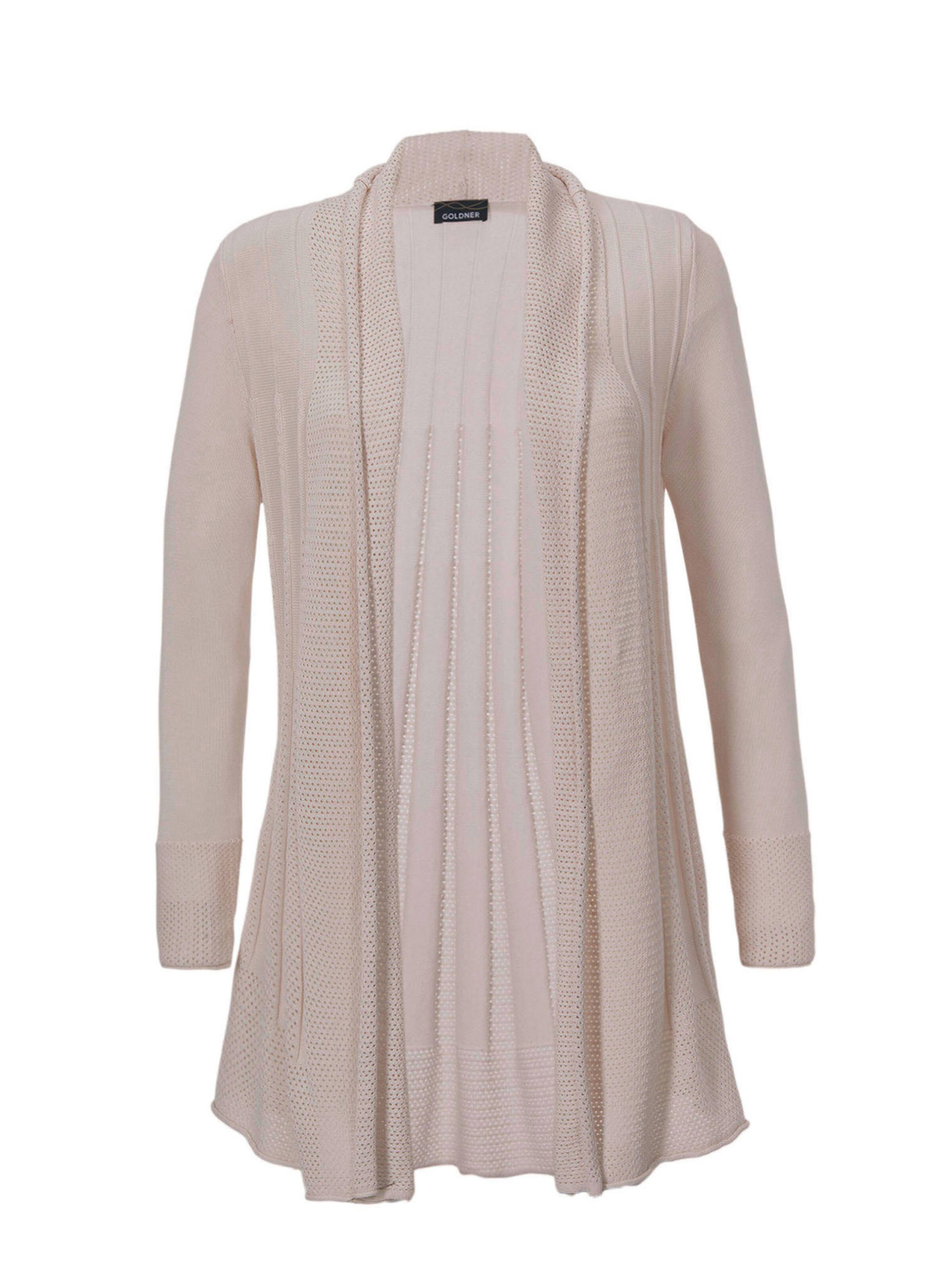 Goldner Cardigan en beige, Vue avec produit