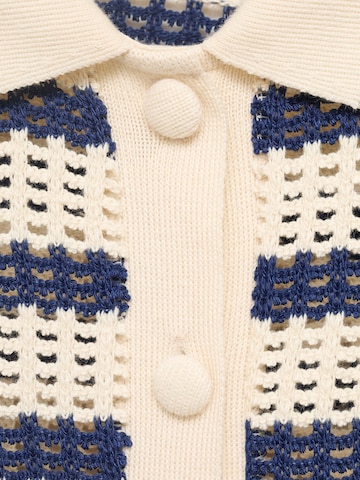 MANGO Gebreid vest 'MIFFY' in Blauw