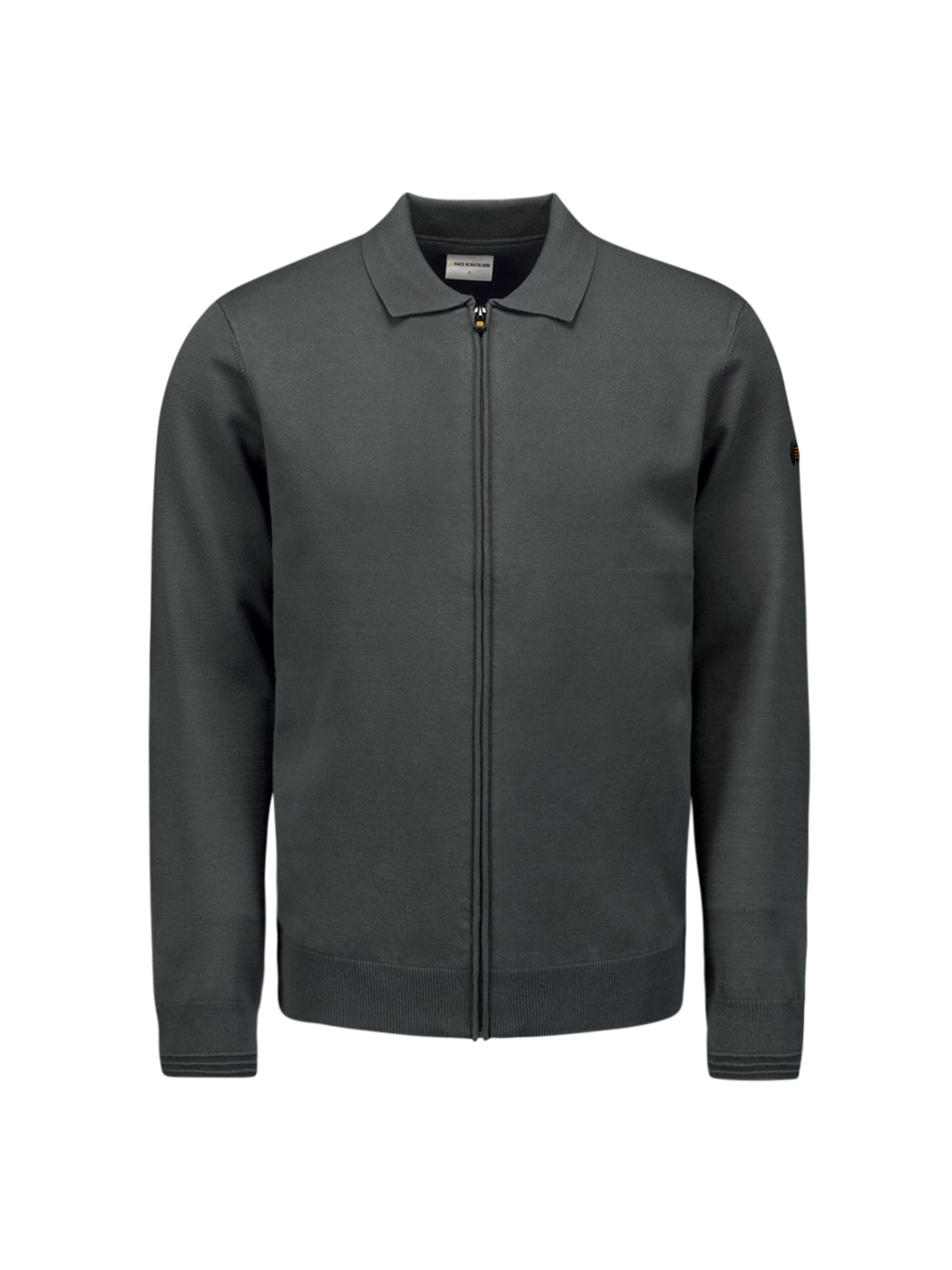 No Excess Strickjacke in Grau: Vorderseite