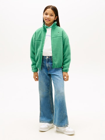 TOMMY HILFIGER Fleecová mikina – zelená