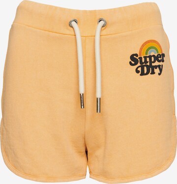 Regular Pantalon Superdry en jaune : devant