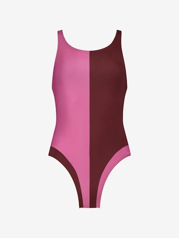 WALLIEN Active Swimsuit 'Liberty Racerback' in Red: front