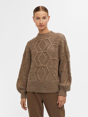 OBJECT Sweater 'KAMMA' in Brown: front