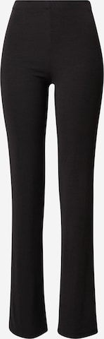 PIECES Flared Pants 'Apusa' in Black: front