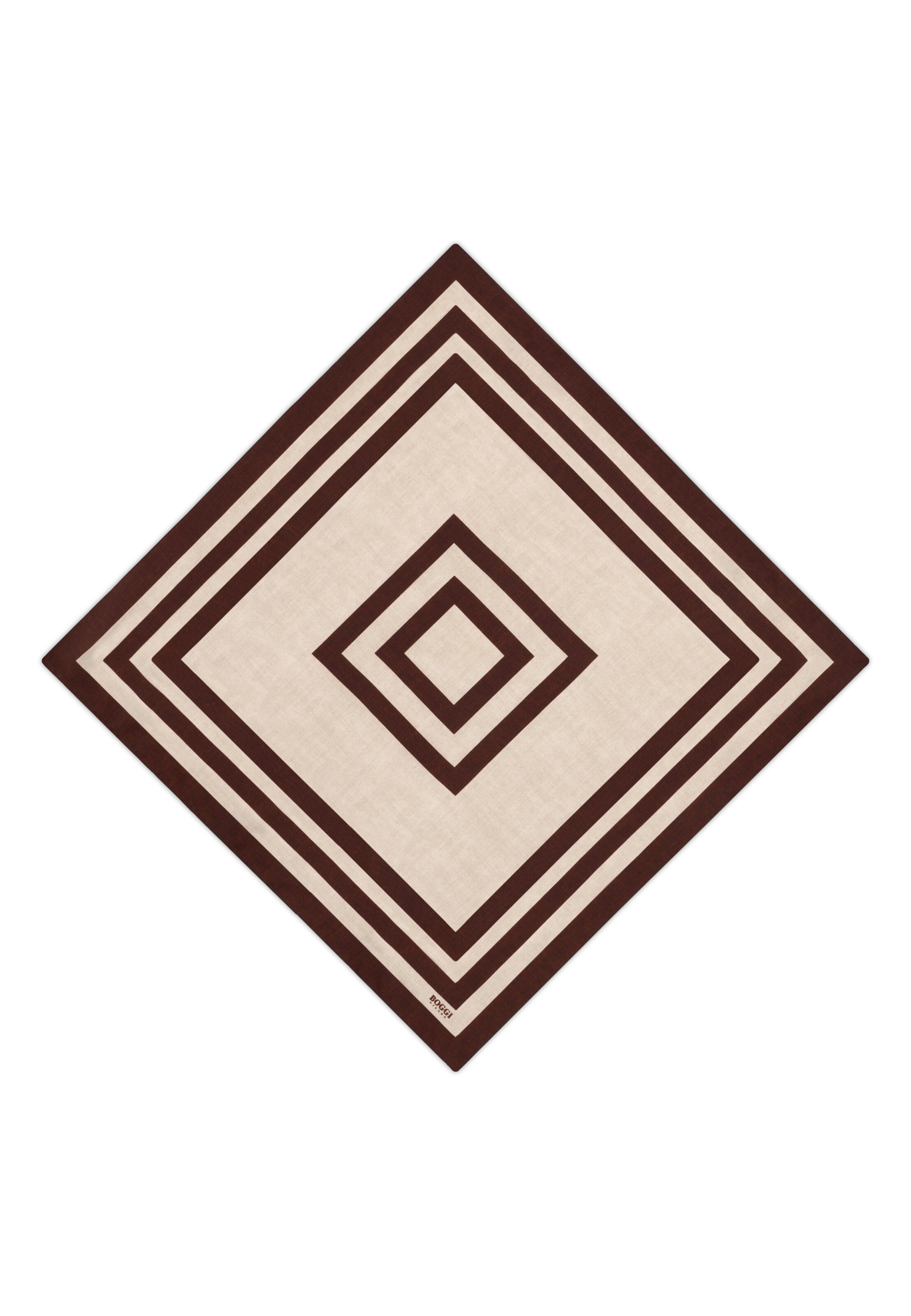 Foulard Boggi Milano en beige : devant
