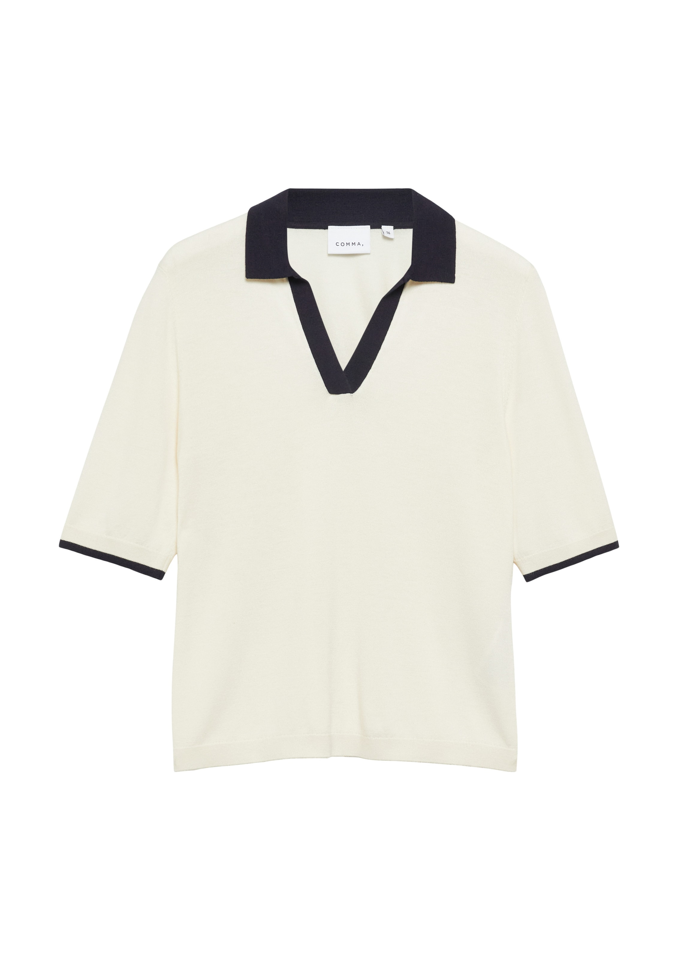 Pull-over COMMA en beige : devant