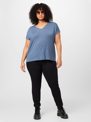 T-shirt 'Aya' Vero Moda Curve en bleu