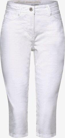 CECIL Slimfit Jeans in Wit: voorkant