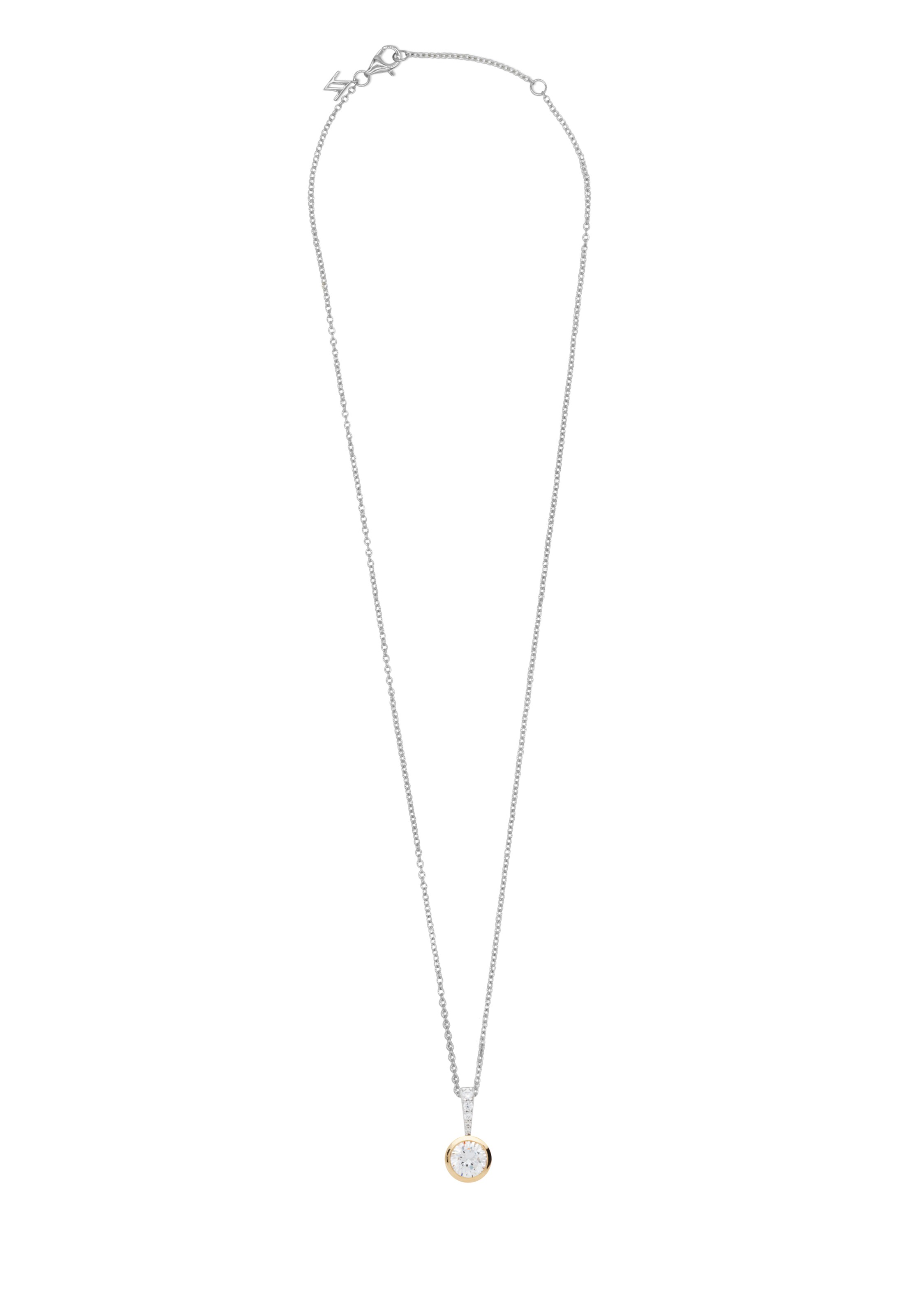 Nana Kay Kette 'Solitaire' in Silber: Vorderseite