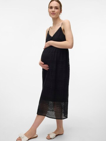 Vero Moda Maternity Letné šaty 'HONEY' - Čierna: predná strana