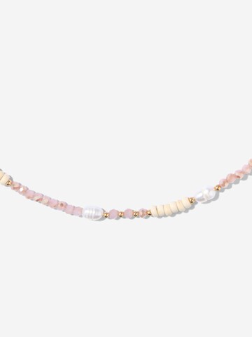 ØYRE Łańcuszek 'Mixed Bead' w kolorze pomarańczowy
