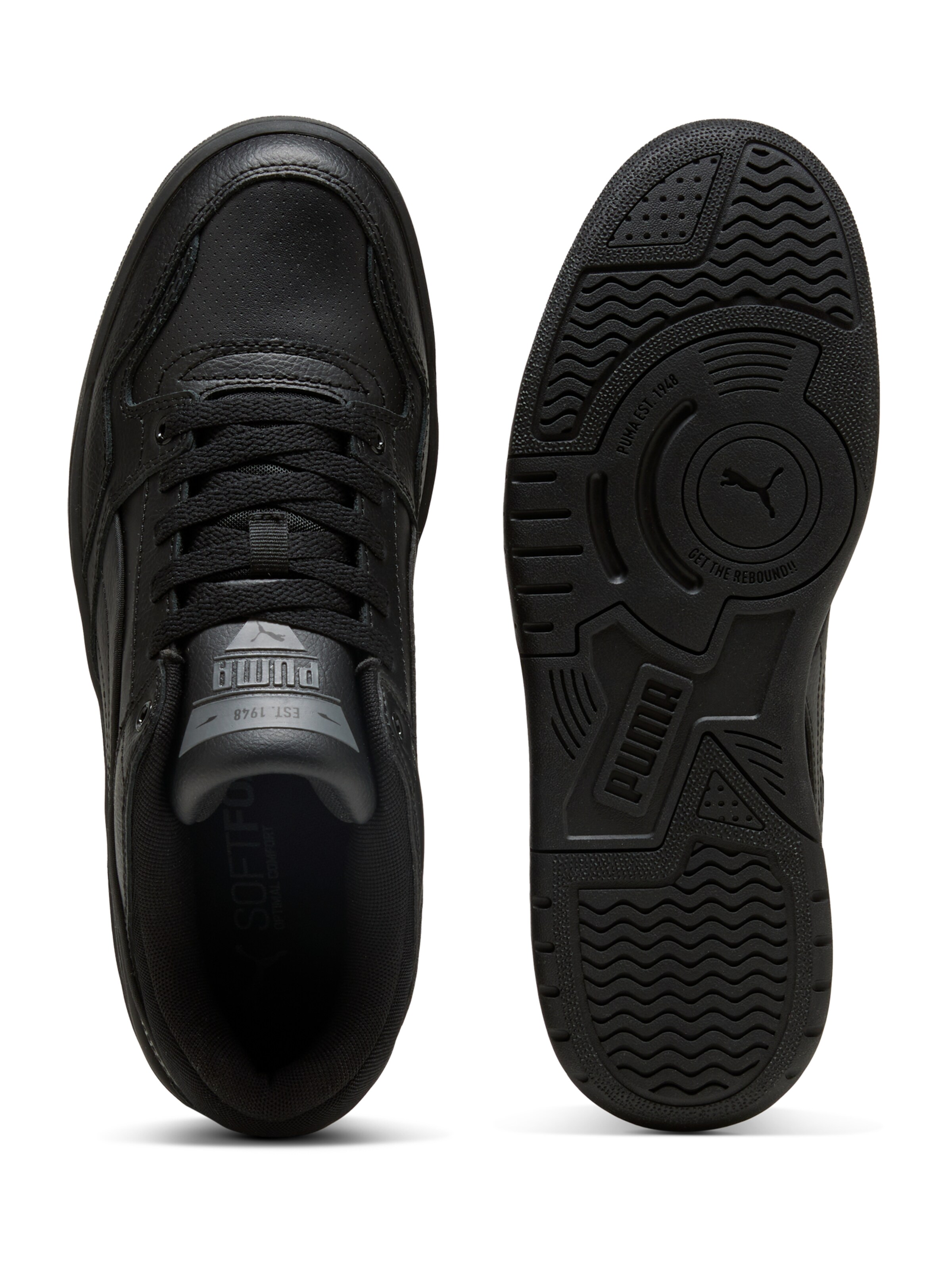 juoda PUMA Sportbačiai be auliuko 'Rebound Retro'