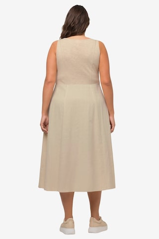 Ulla Popken Kleid  (GOTS) in Beige