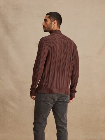 DAN FOX APPAREL Pullover 'Devran' in Braun