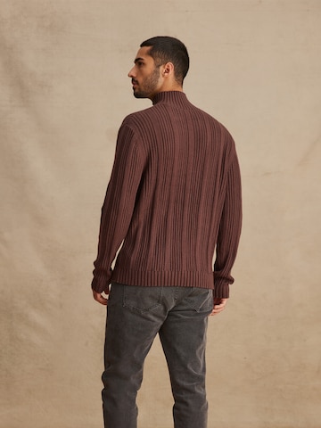 DAN FOX APPAREL Sweater 'Devran' in Brown