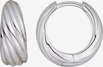 Jobo Earrings in Silver: front