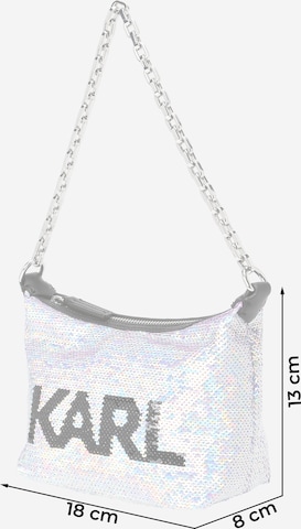 Borsa a spalla di Karl Lagerfeld in argento