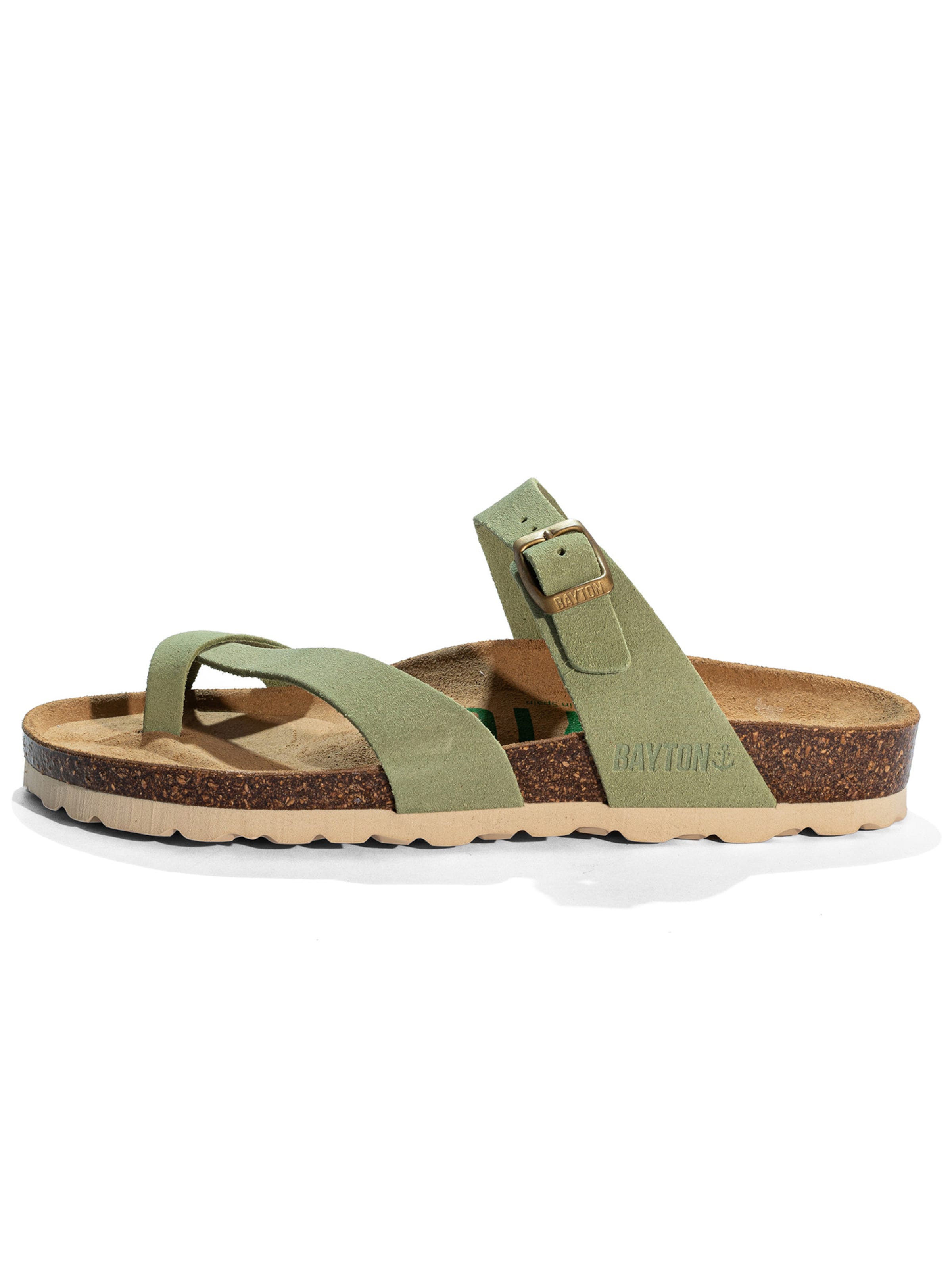 Tongs 'Diane' Bayton en vert : devant