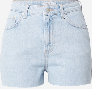 NA-KD Regular Jeans 'Nina Houston' in Blauw: voorkant