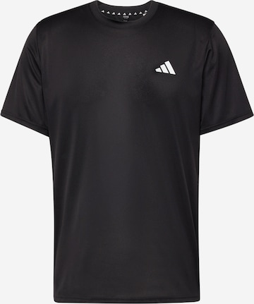 Tricou funcțional 'Train Essentials' de la ADIDAS PERFORMANCE pe negru: față