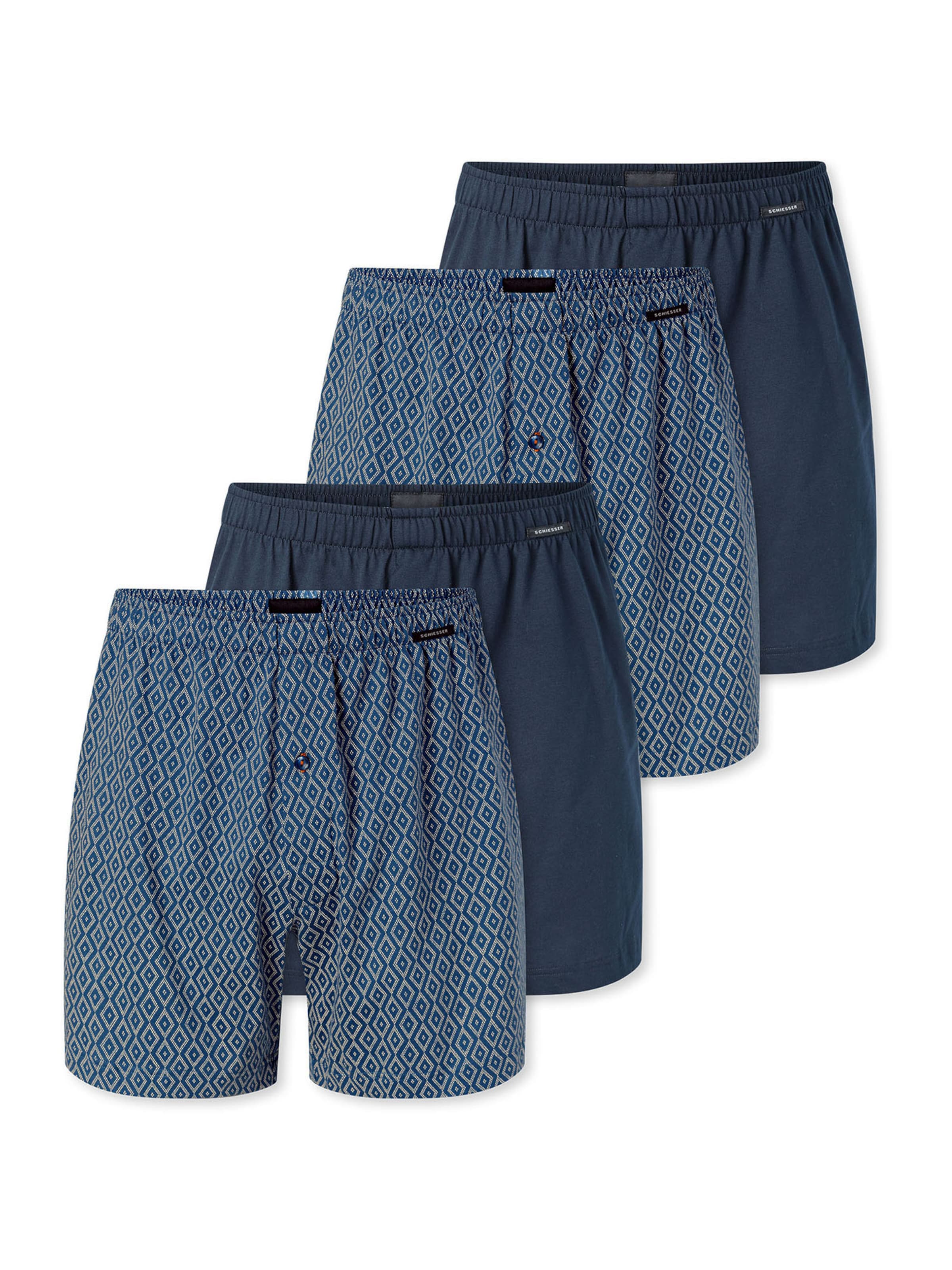 SCHIESSER Boxer ' Multipacks ' in Blau: Vorderseite
