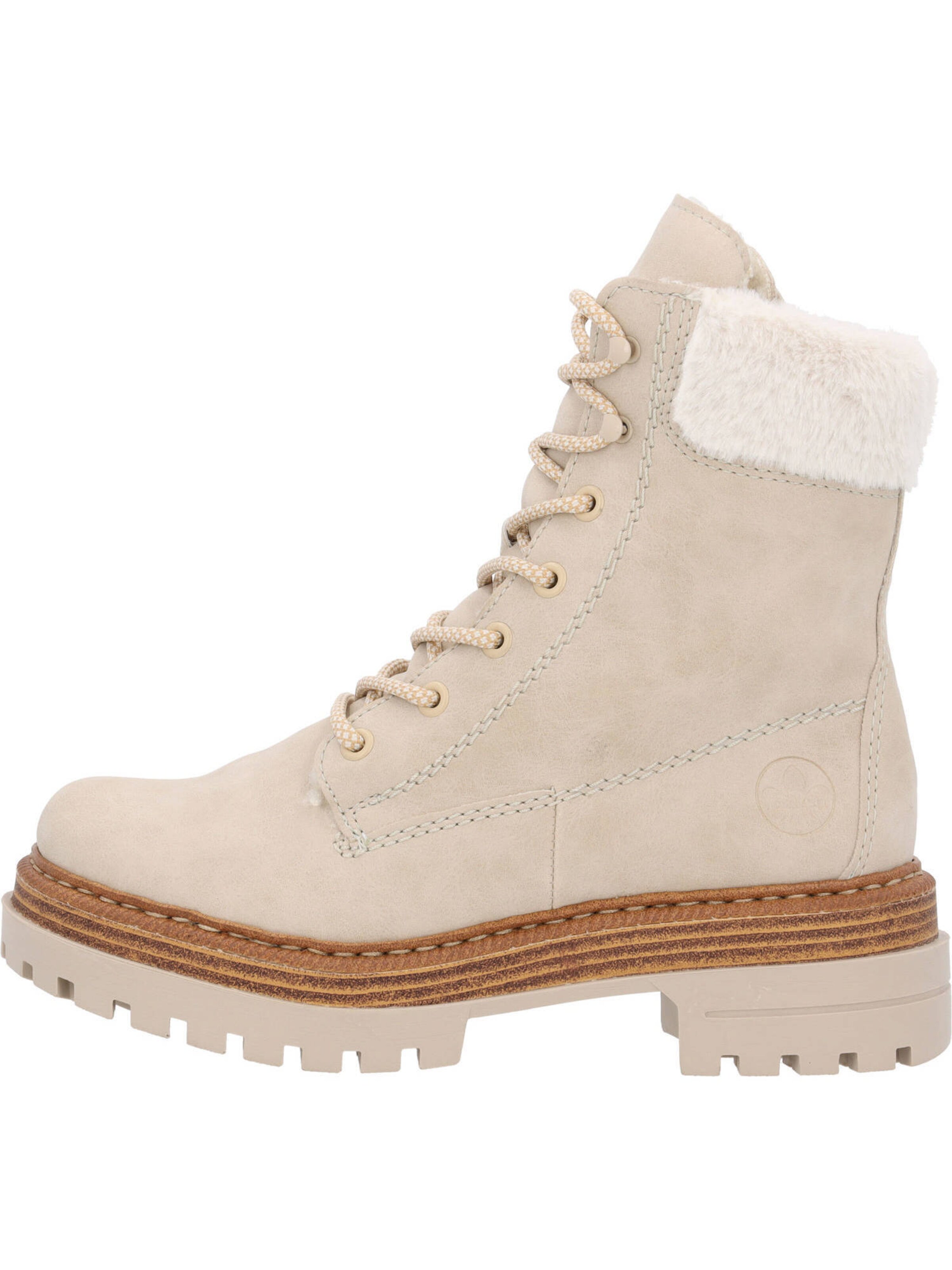 Rieker Snørestøvletter i beige