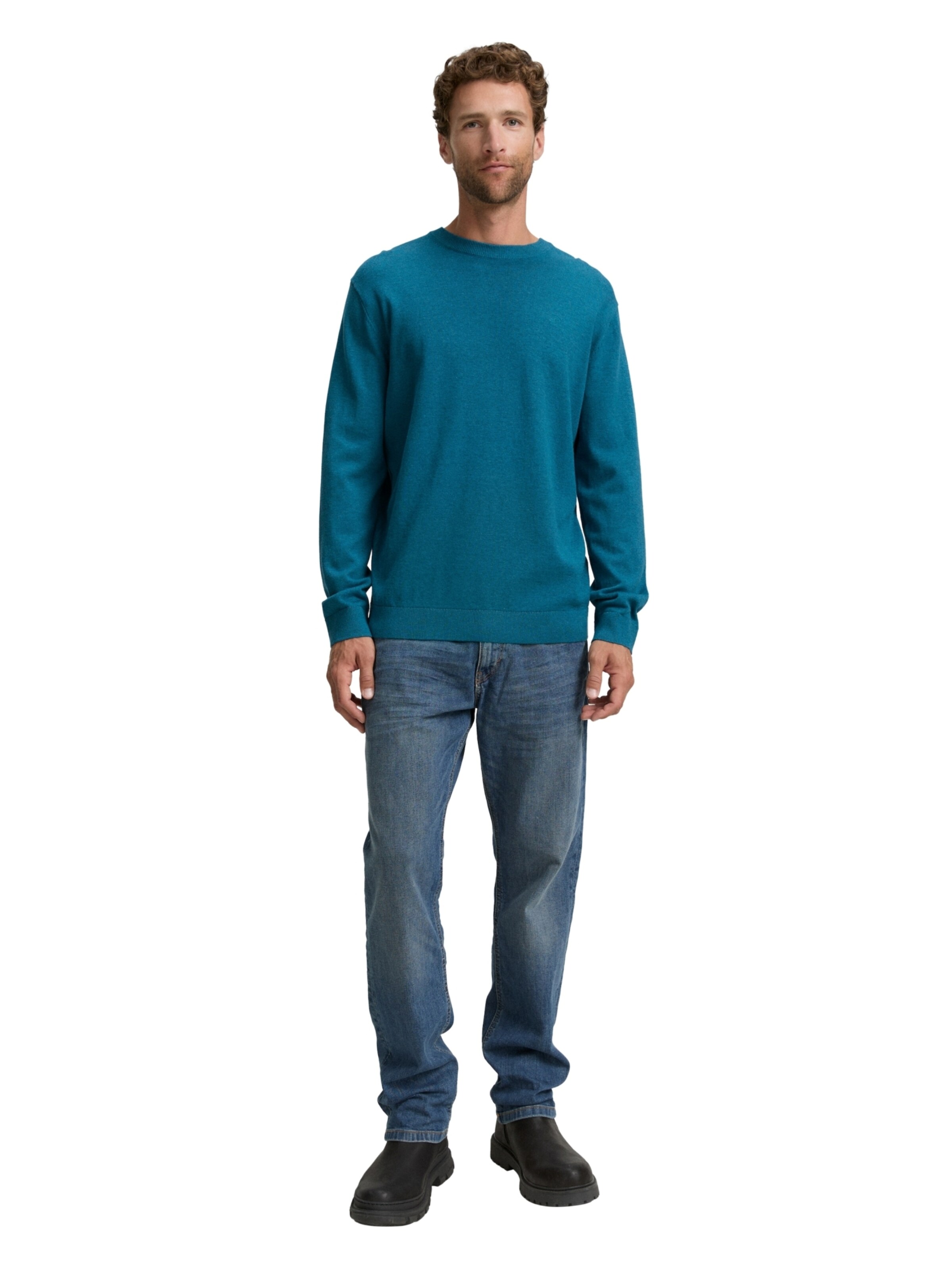 TOM TAILOR Pullover 'Basic' i blå