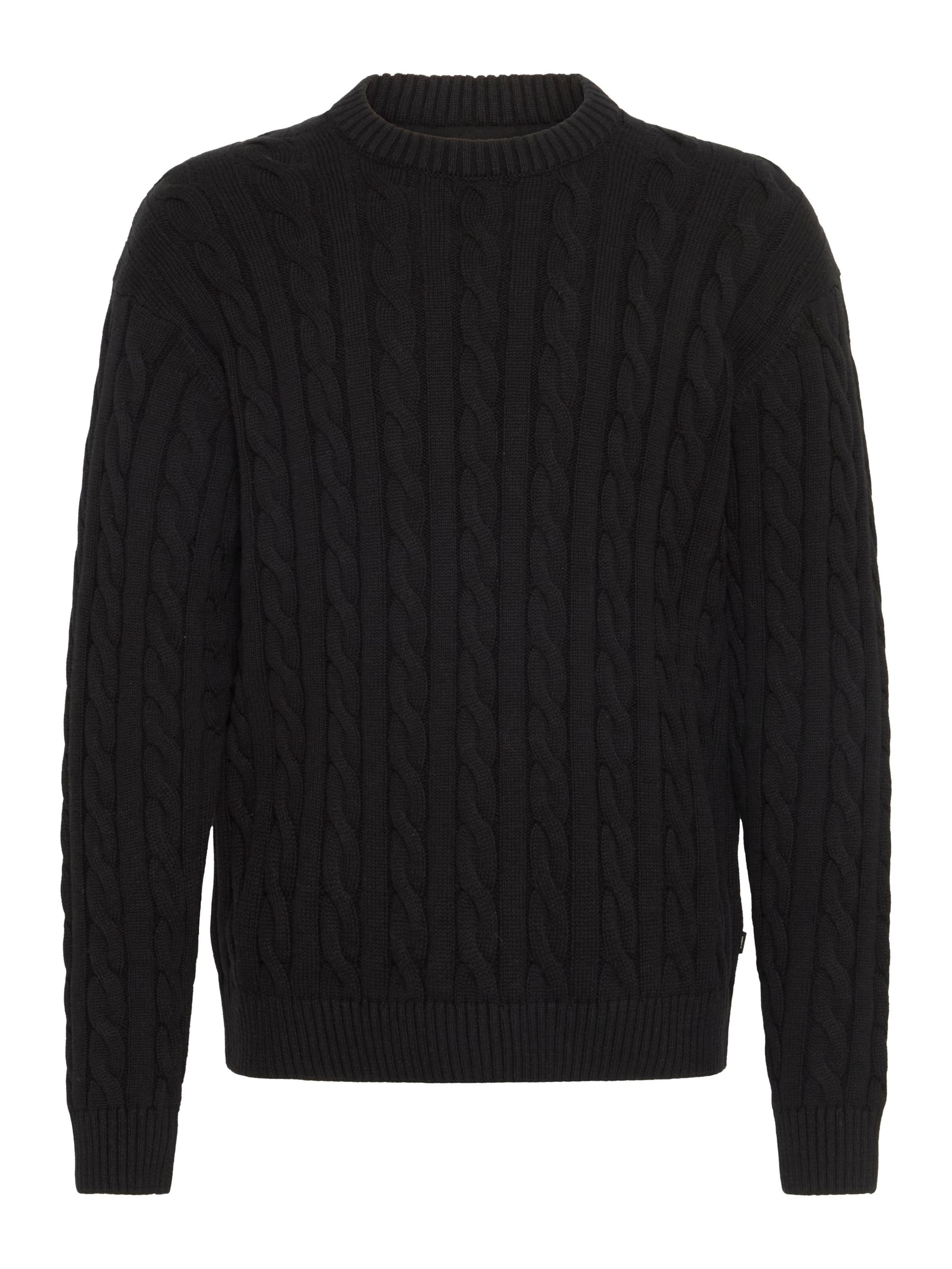 !Solid Pullover 'Malcolm' in Schwarz: Vorderseite